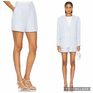 Good American Luxe Suiting Trouser Short Minimalist Structured Pleated Size 00